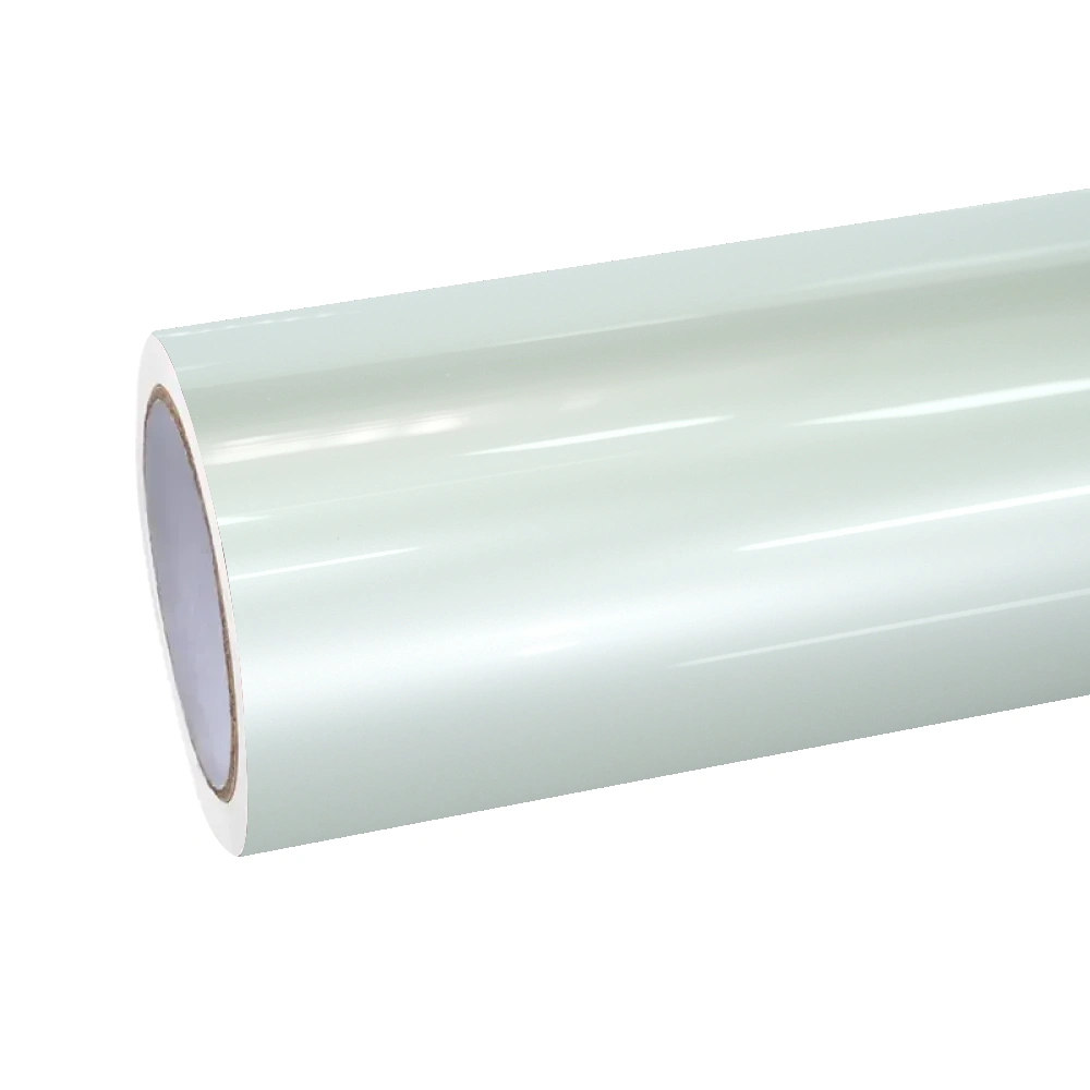 Gloss Liquid Mousse White Car Vinyl Wrap PET