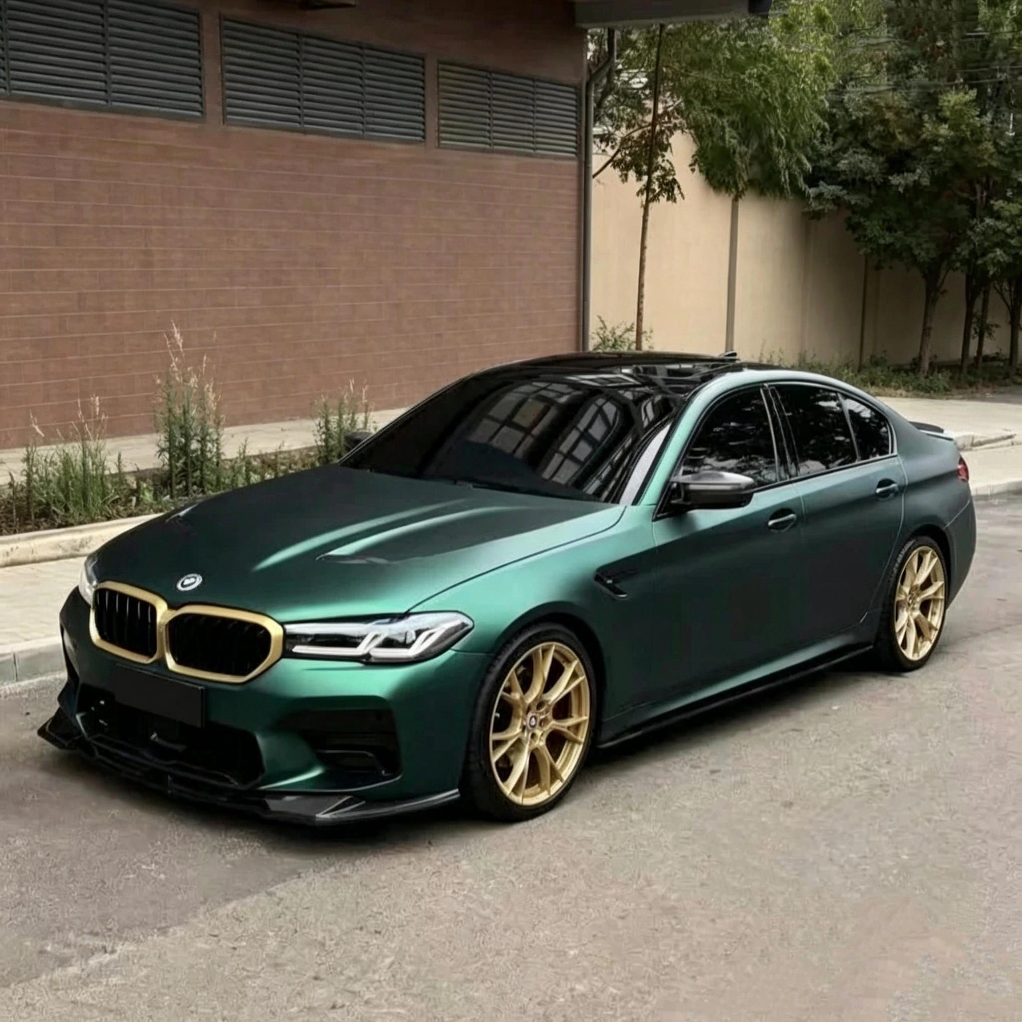 TPU Satin Venom Green Colored PPF Paint Protection Film