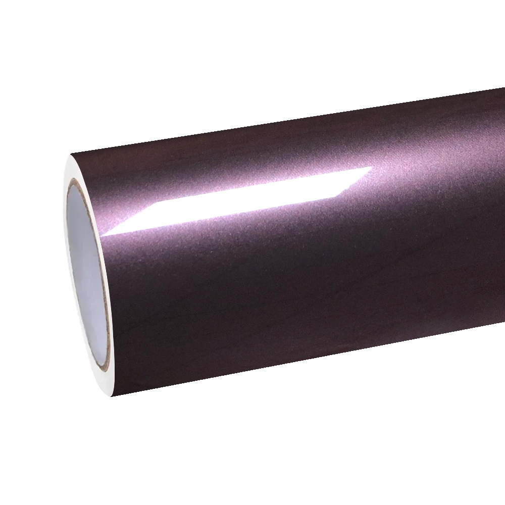 Gloss Metallic Eve Purple Car Vinyl Wrap PET