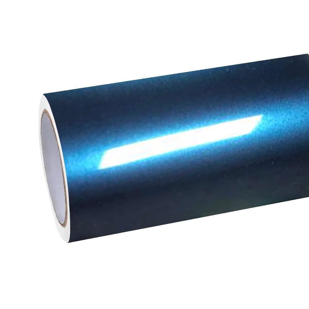 Gloss Liquid Interstellar Blue Car Vinyl Wrap PET
