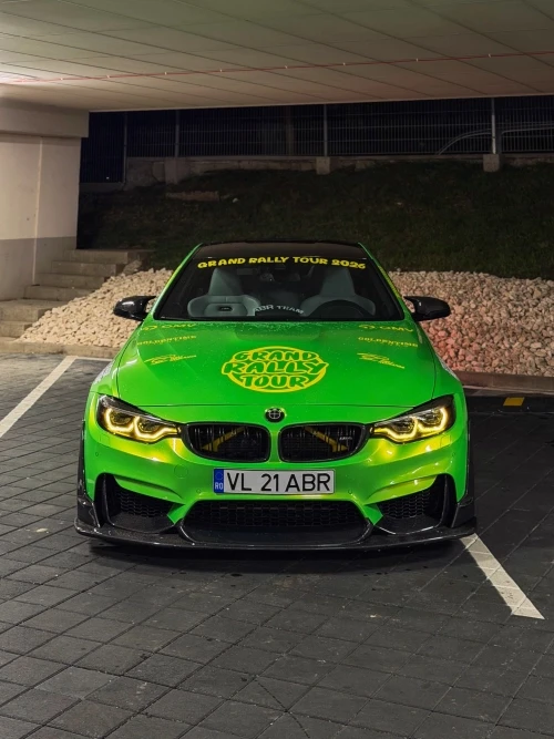 Gloss metallic liquid apple green wrapped M4 F82